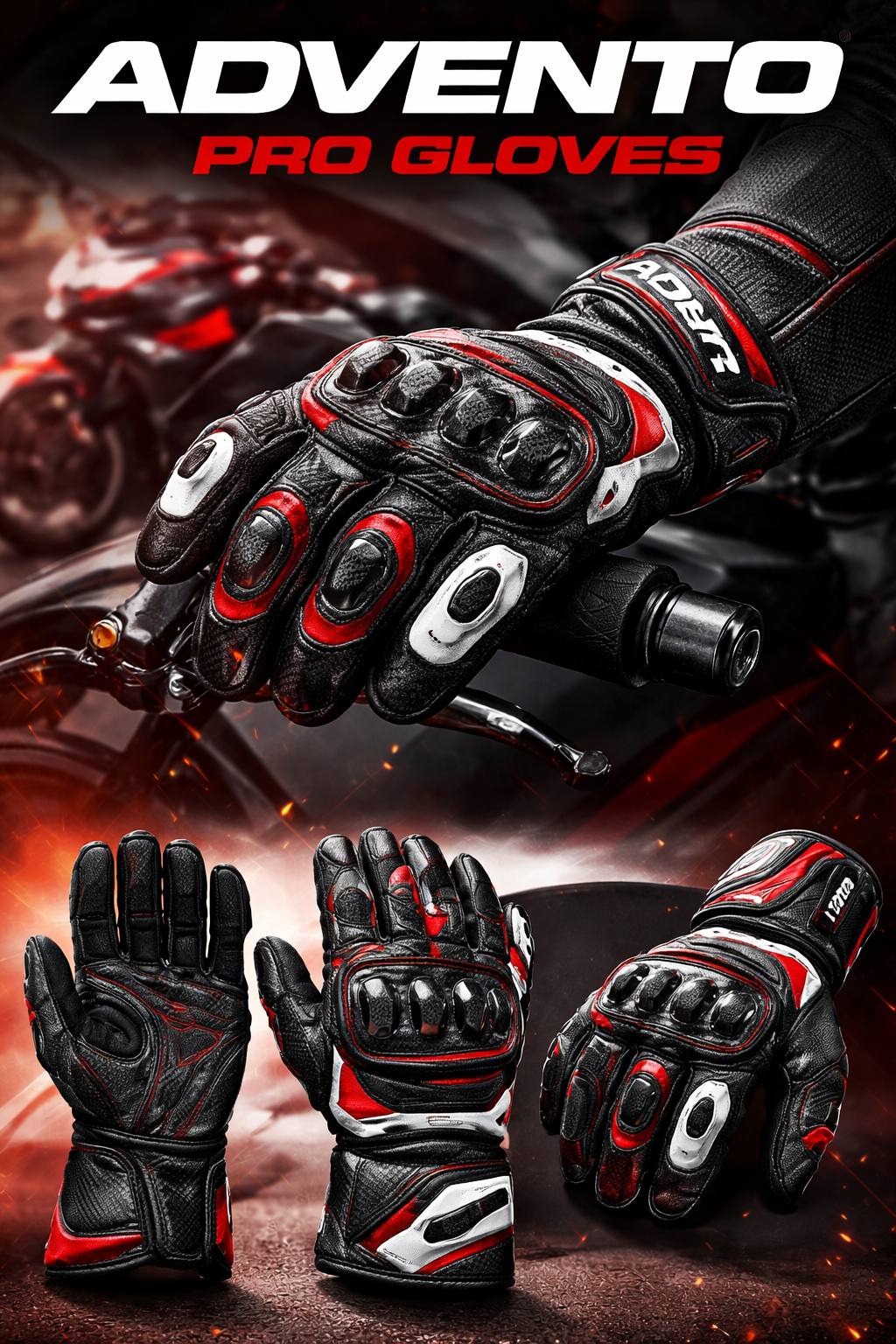 Advento Pro gloves in action