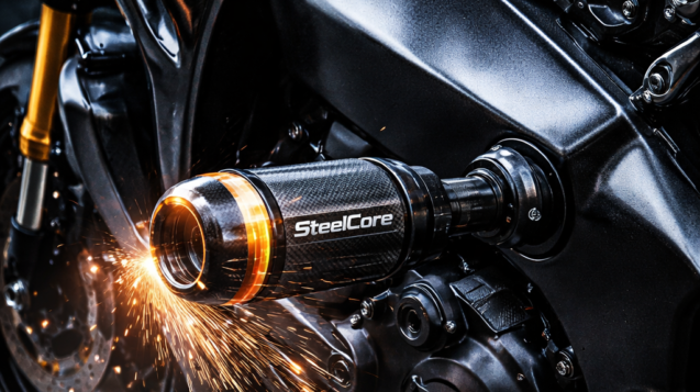 SteelCore crash protector in action