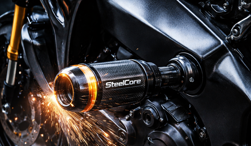 SteelCore crash protector in action
